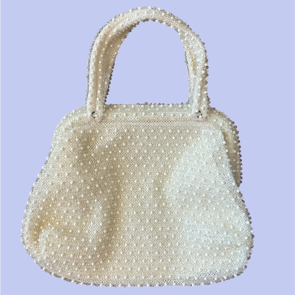 Vintage 40s 50s Corde Bead handbag